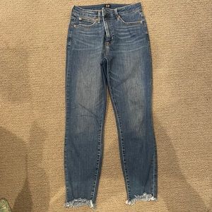 Gap Curvy Raw-hem True Skinny Jeans